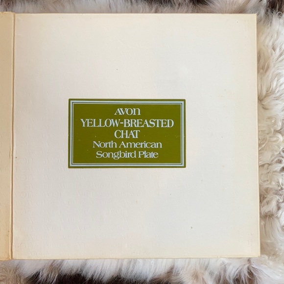 Avon Yellow-Breasted Chat plate - Picture 6 of 7